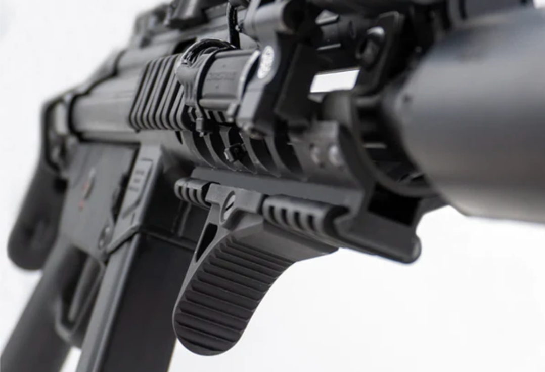 Closeup of a handstop offered by True North.