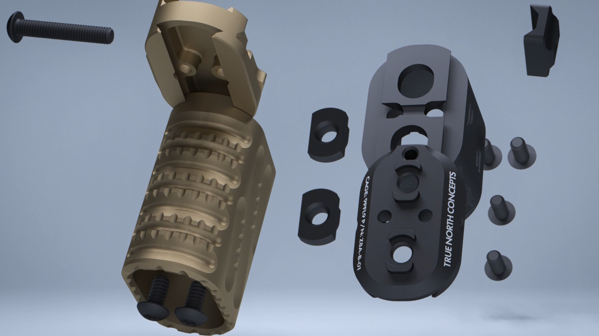Zero-8 Multi-Angle Grip V2, Aluminum, S size, MLok Interface Zero-8 Multi-Angle Grip V2, Aluminum, S size, MLok Interface